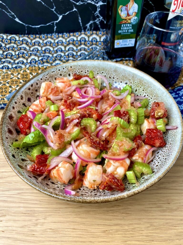 Poached Shrimp for Salad