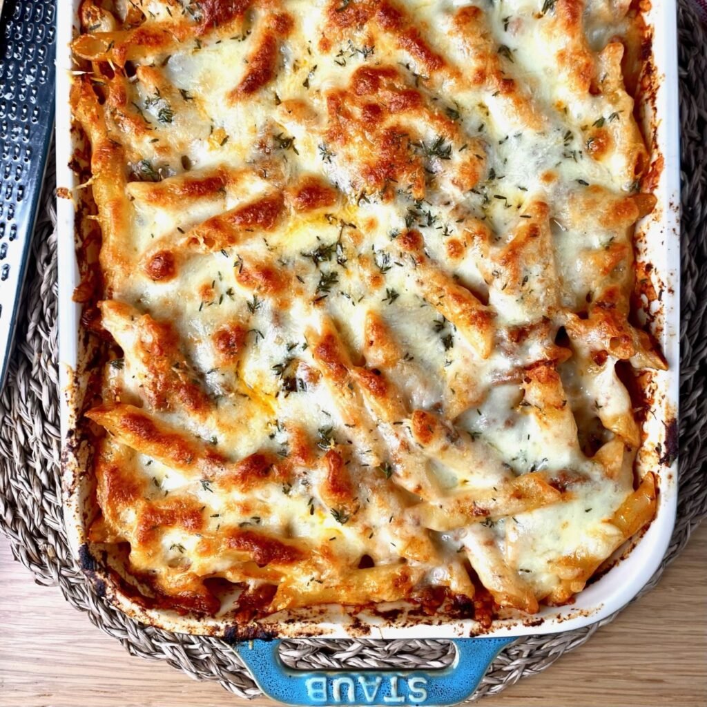 Short Rib Baked Ziti with Mozzarella Cheese