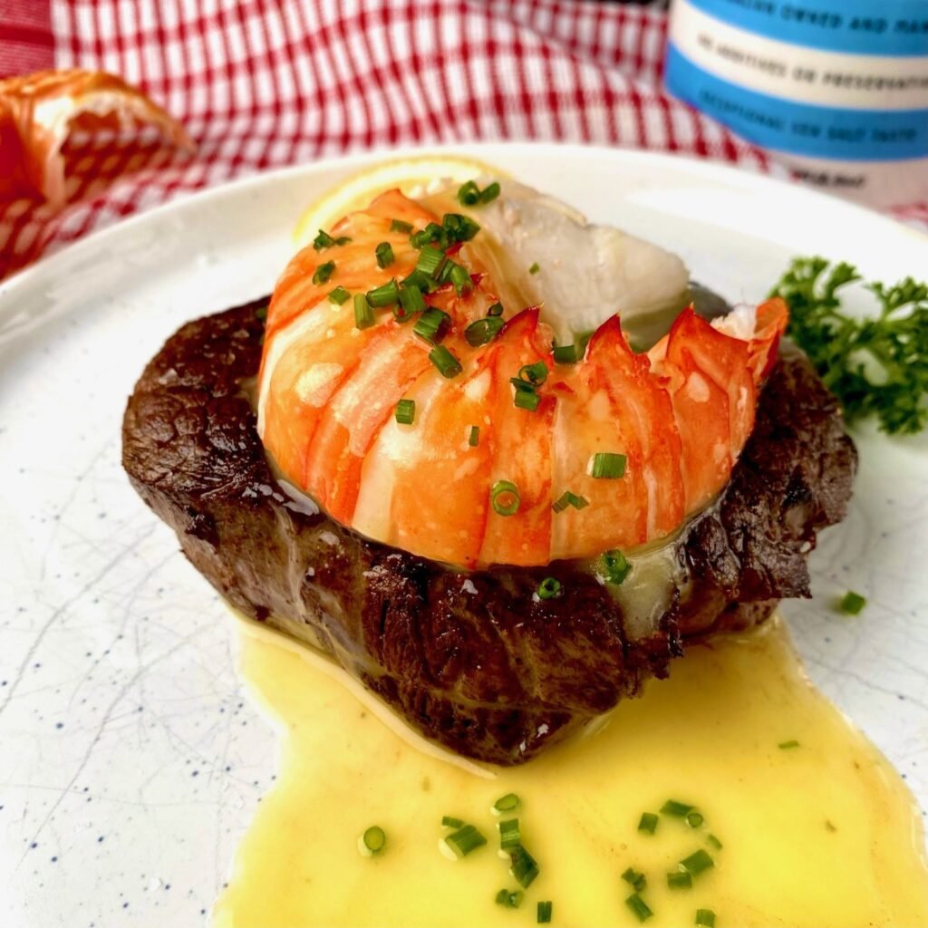 Plating Steak and Butter Poached Lobster