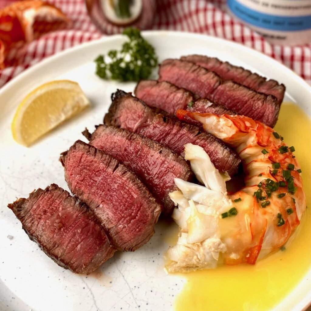 Beurre Blanc Butter Sauce with Surf and Turf