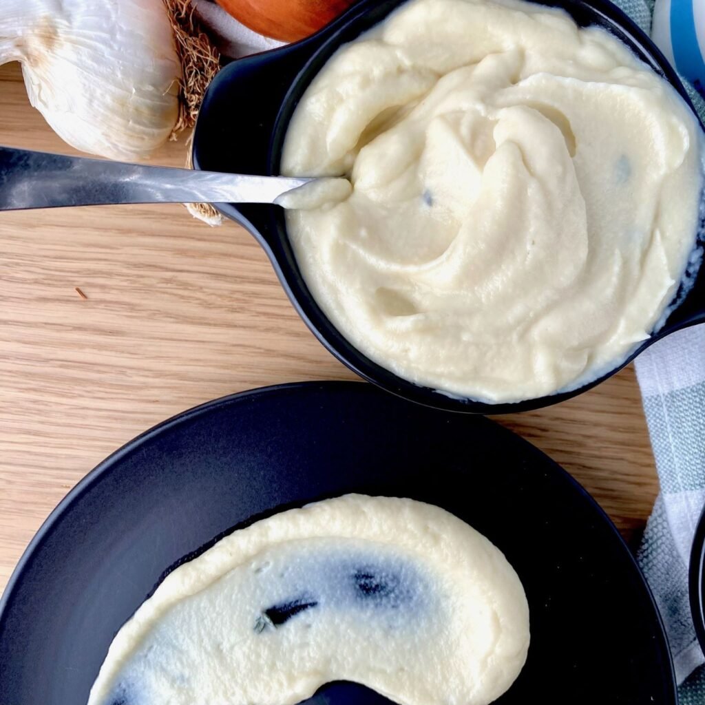 Celery Root Puree Swoosh Plating