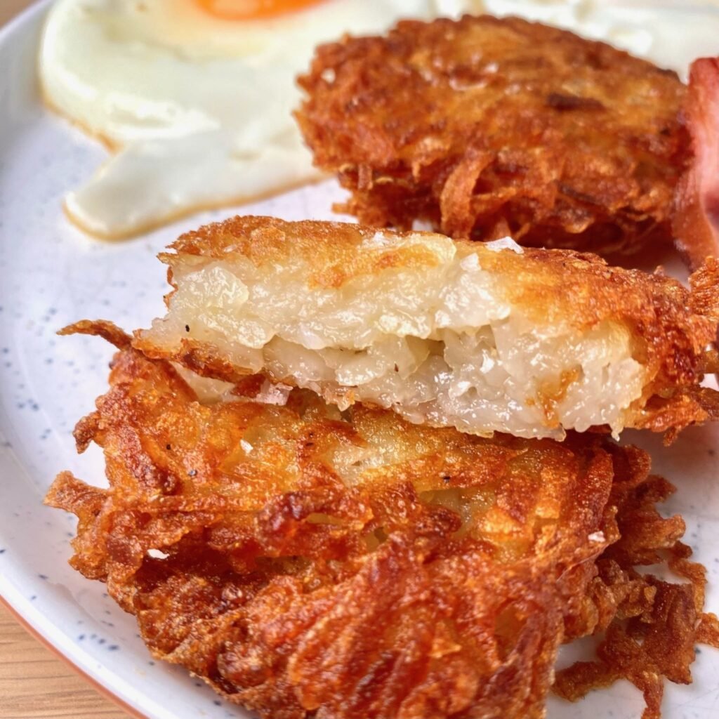 Easy Crispy Hash Browns perfectly cooked