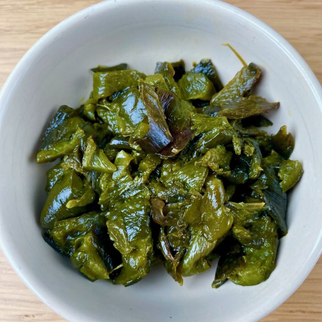 Green Chili Burger with Poblanos