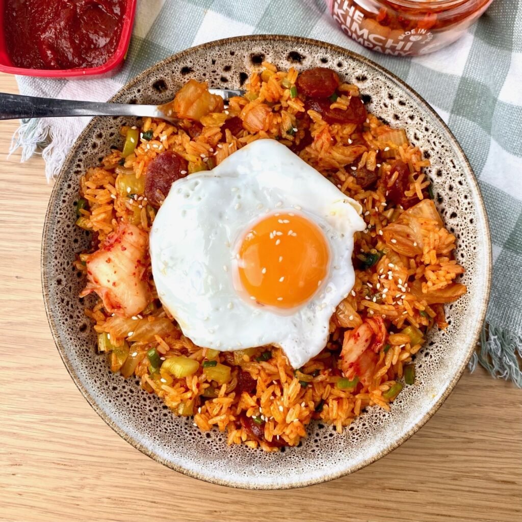 Kimchee Fried Rice with Fried Egg