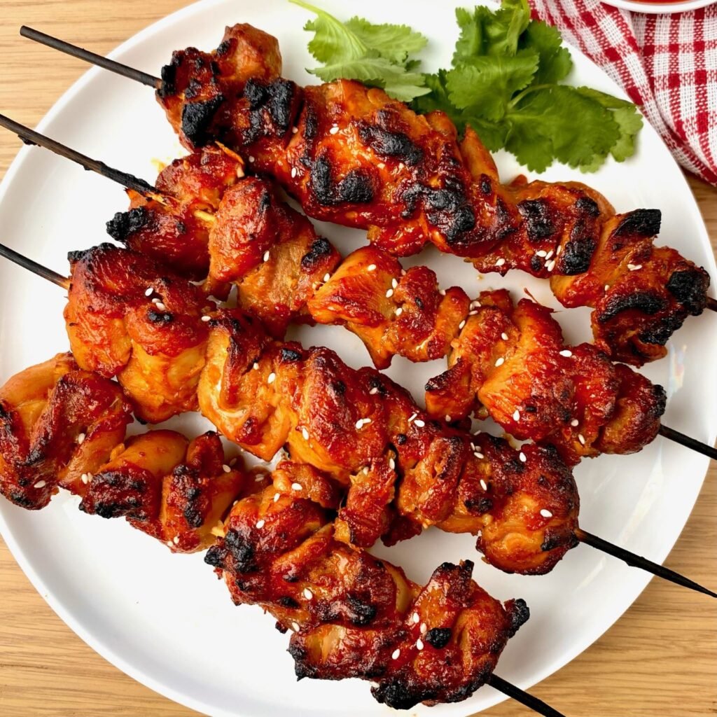Korean Chicken Skewers with Gochujang