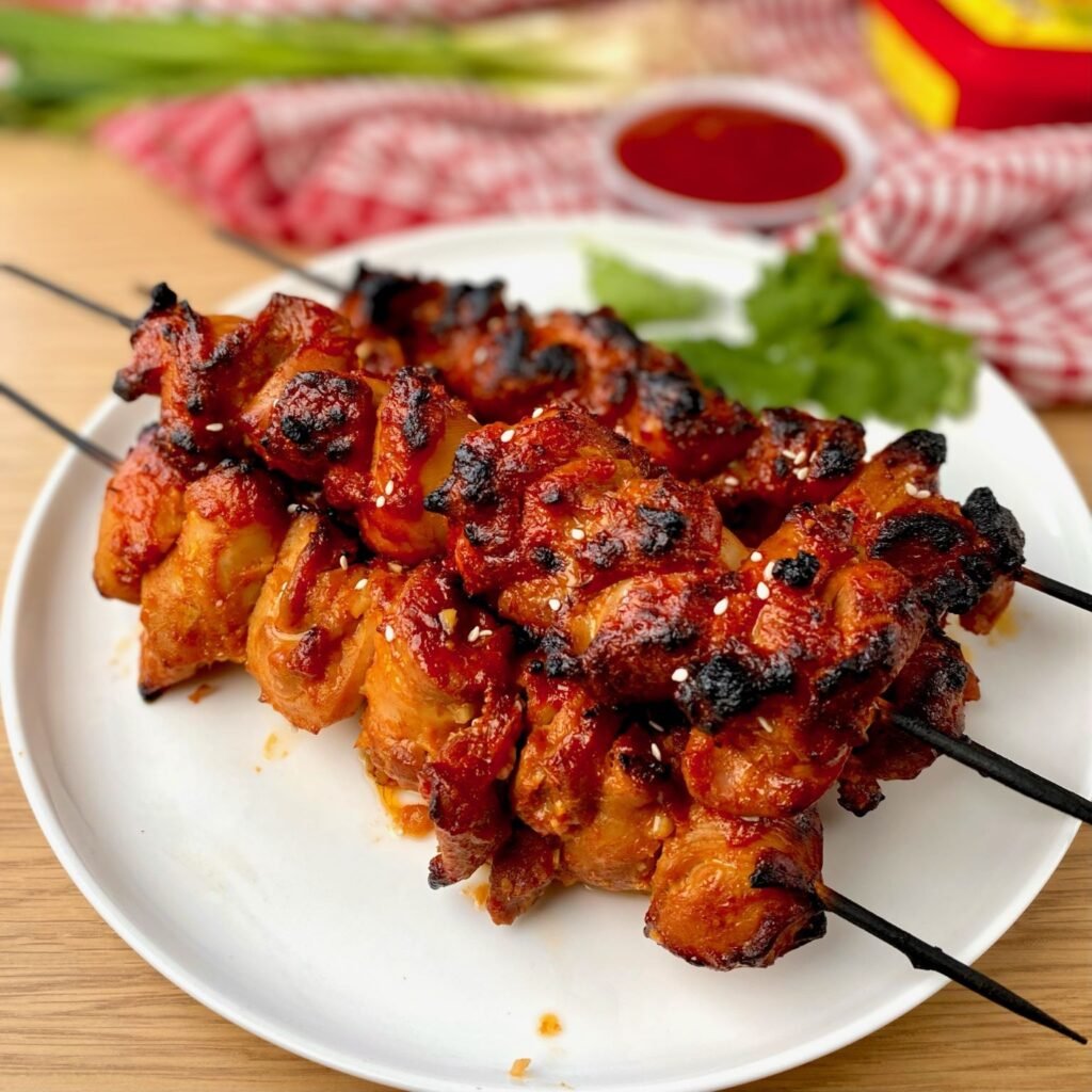 Korean Chicken Skewers