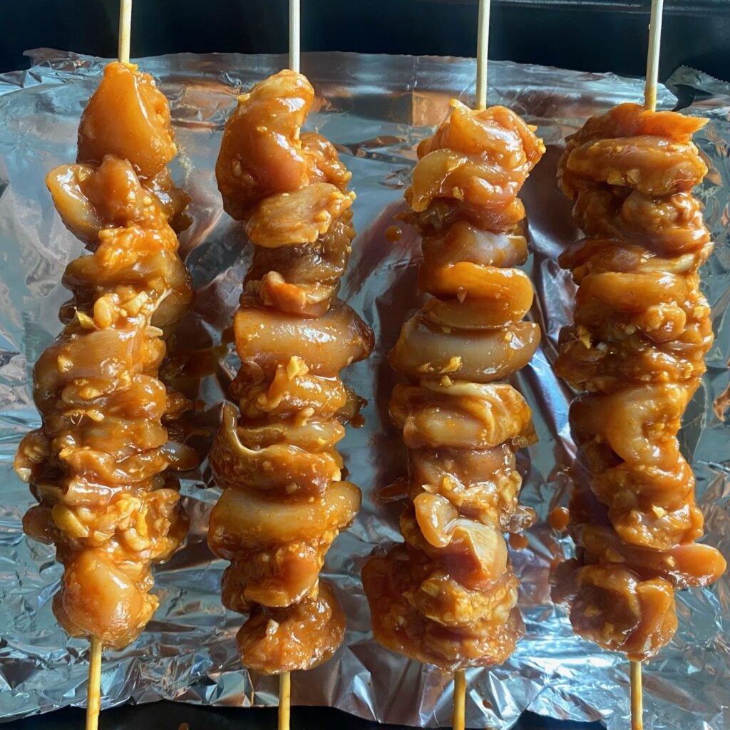 Broiling Chicken Skewer