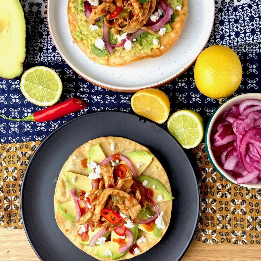 Mexican Pulled Chicken Tostada Recipe