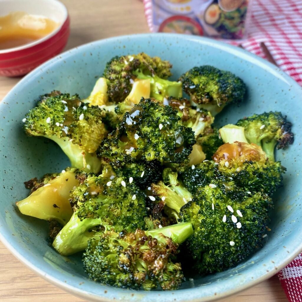 Miso Roast Broccoli with Sesame Seeds