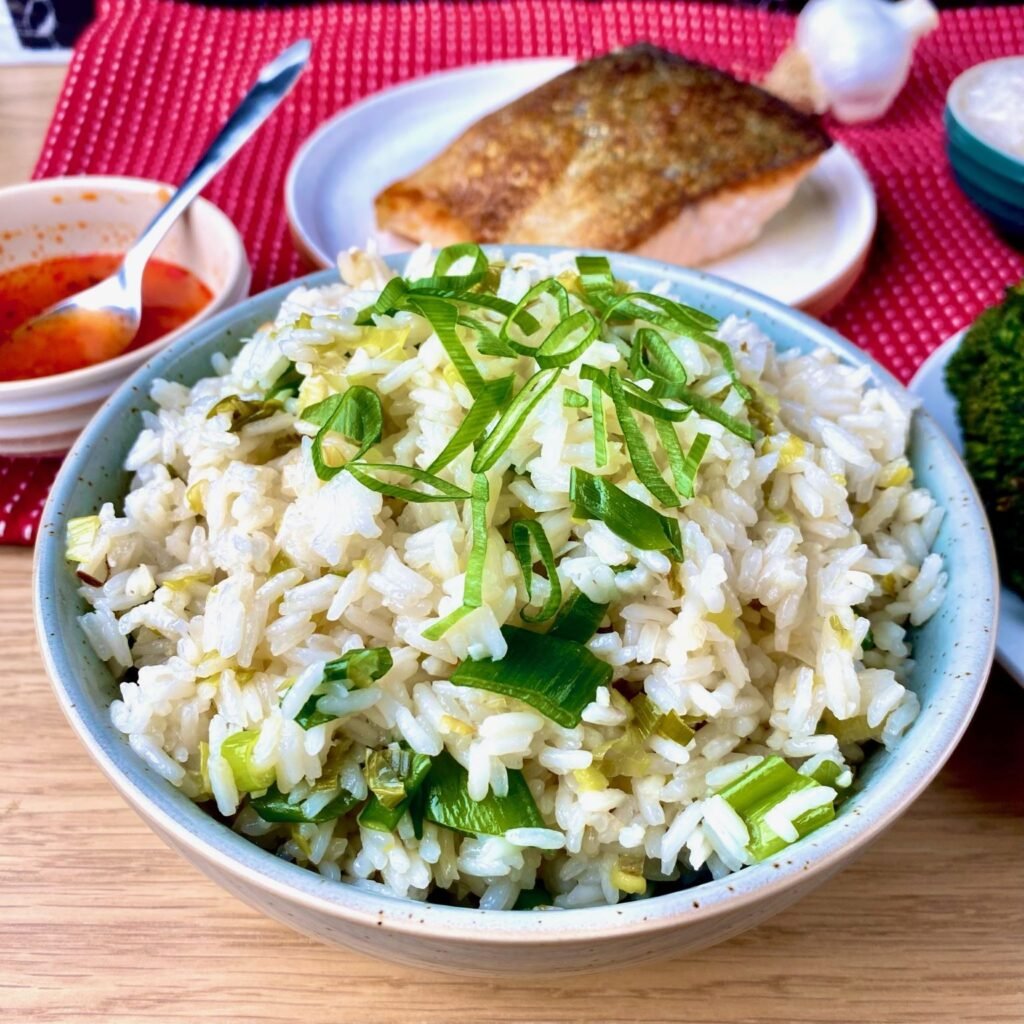 Inspiration for Steamed Scallion Rice