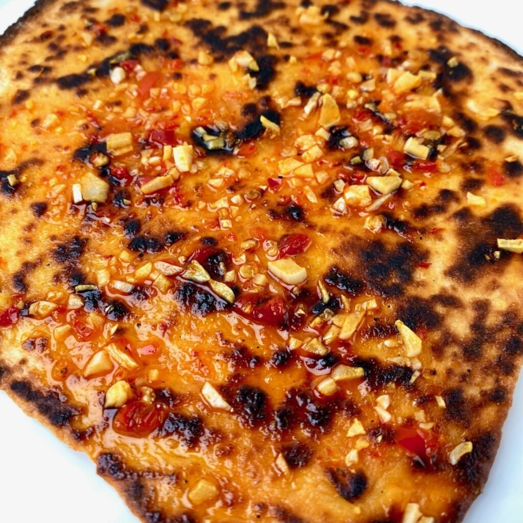 Calabrian Chili Flatbread with Garlic