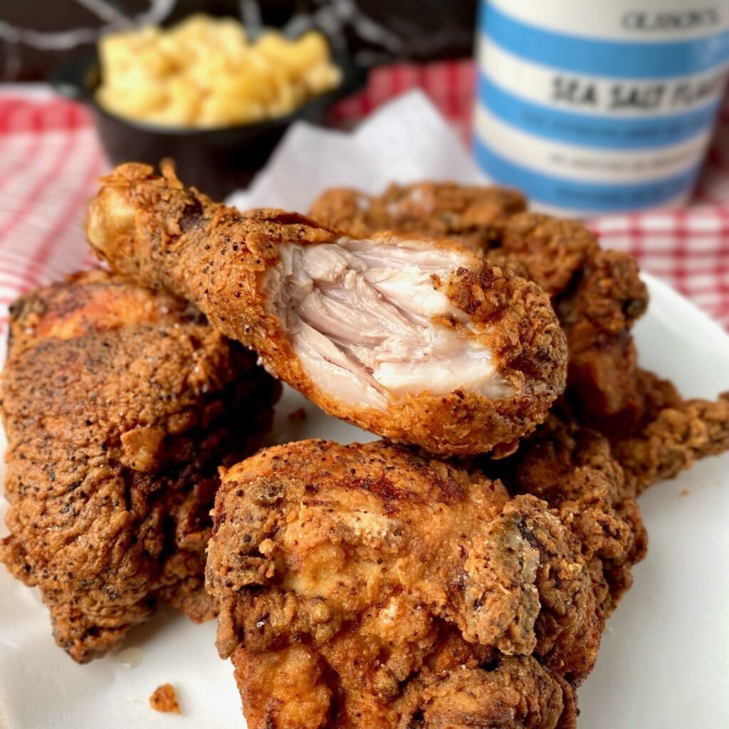 Frying Chicken in Cast Iron Pan