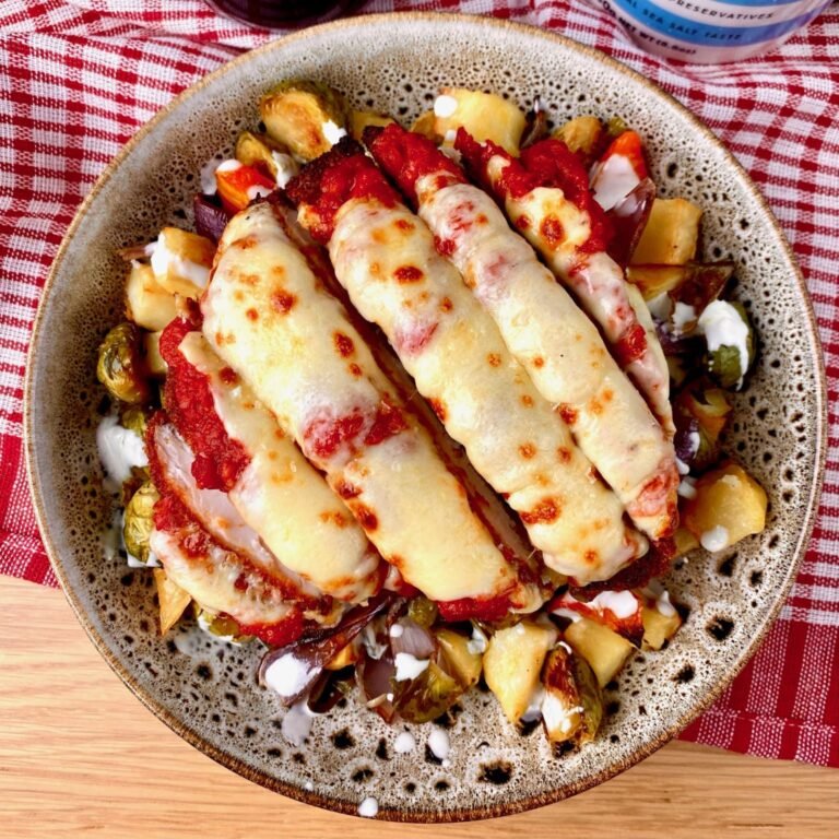 Chicken Parm with Roast Vegetables