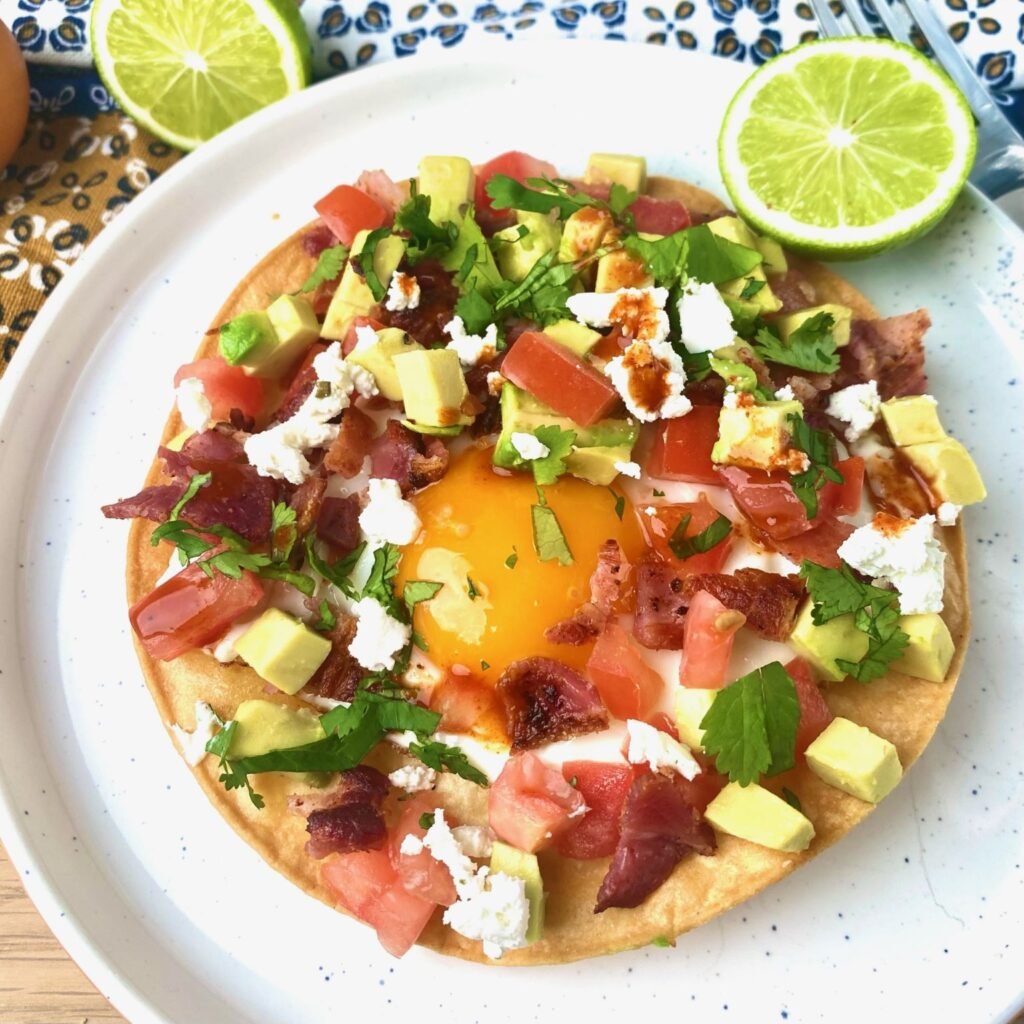 Tostada with Fried Egg