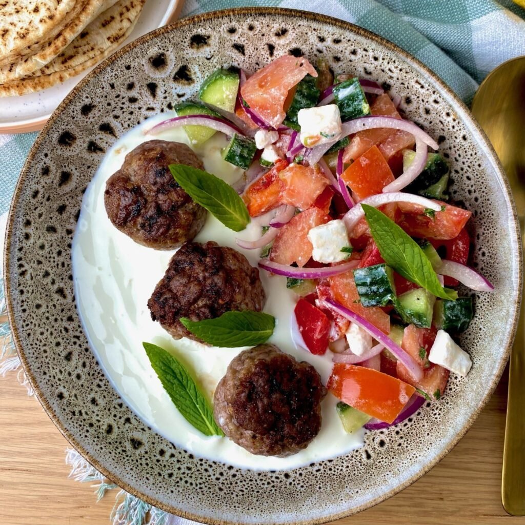 Plating Meatball Salad