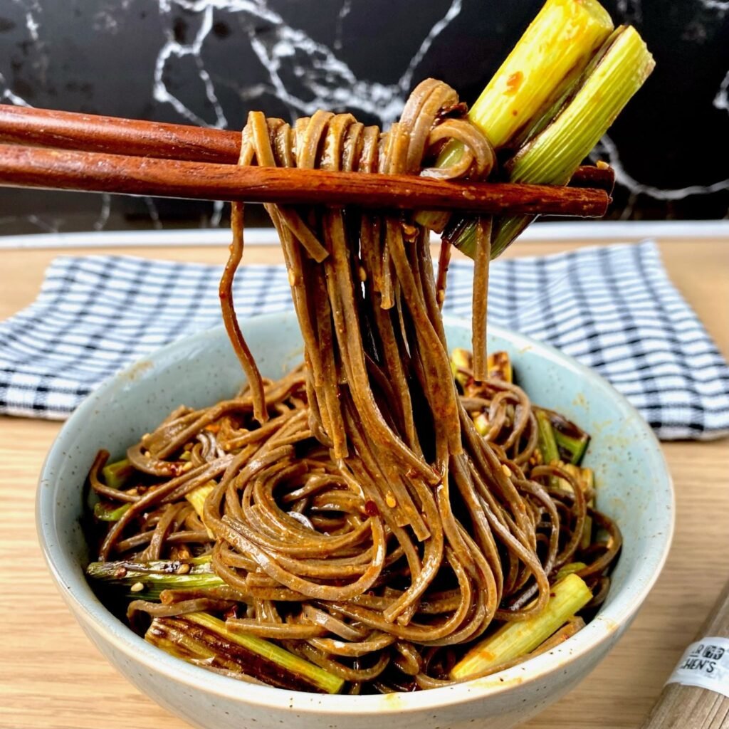 Soba Noodles with Scallions