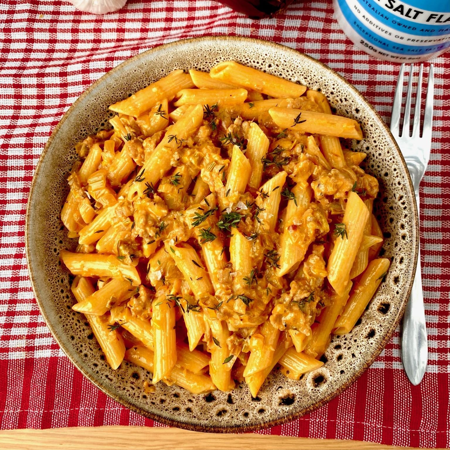 Creamy Sausage and Leek Pasta
