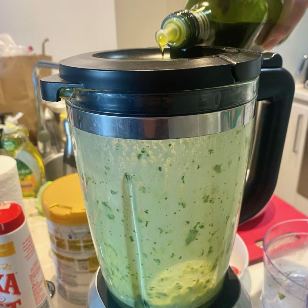 Blender to make Vinaigrette with Olive Oil