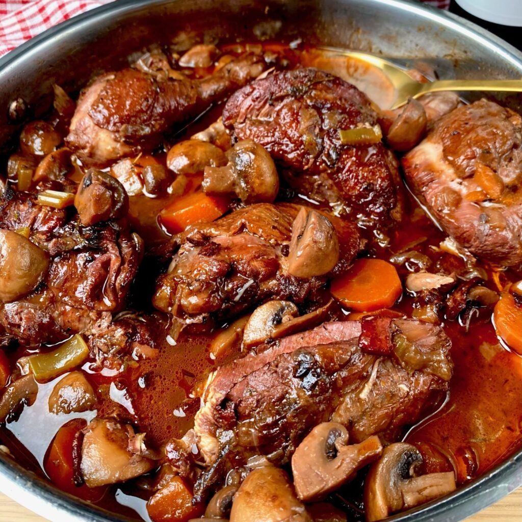 How much wine to put in Coq au Vin