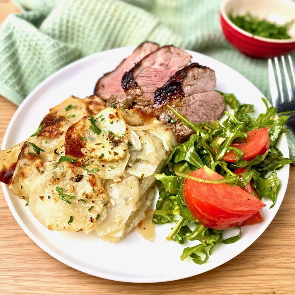 Roasted Spanish Potatoes with Lamb