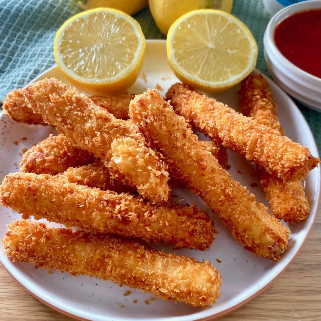 Seasoned Crispy Halloumi Fries