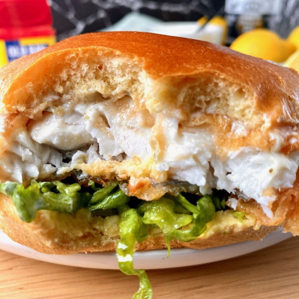 Crispy Fried Fish Sandwich with White Fish