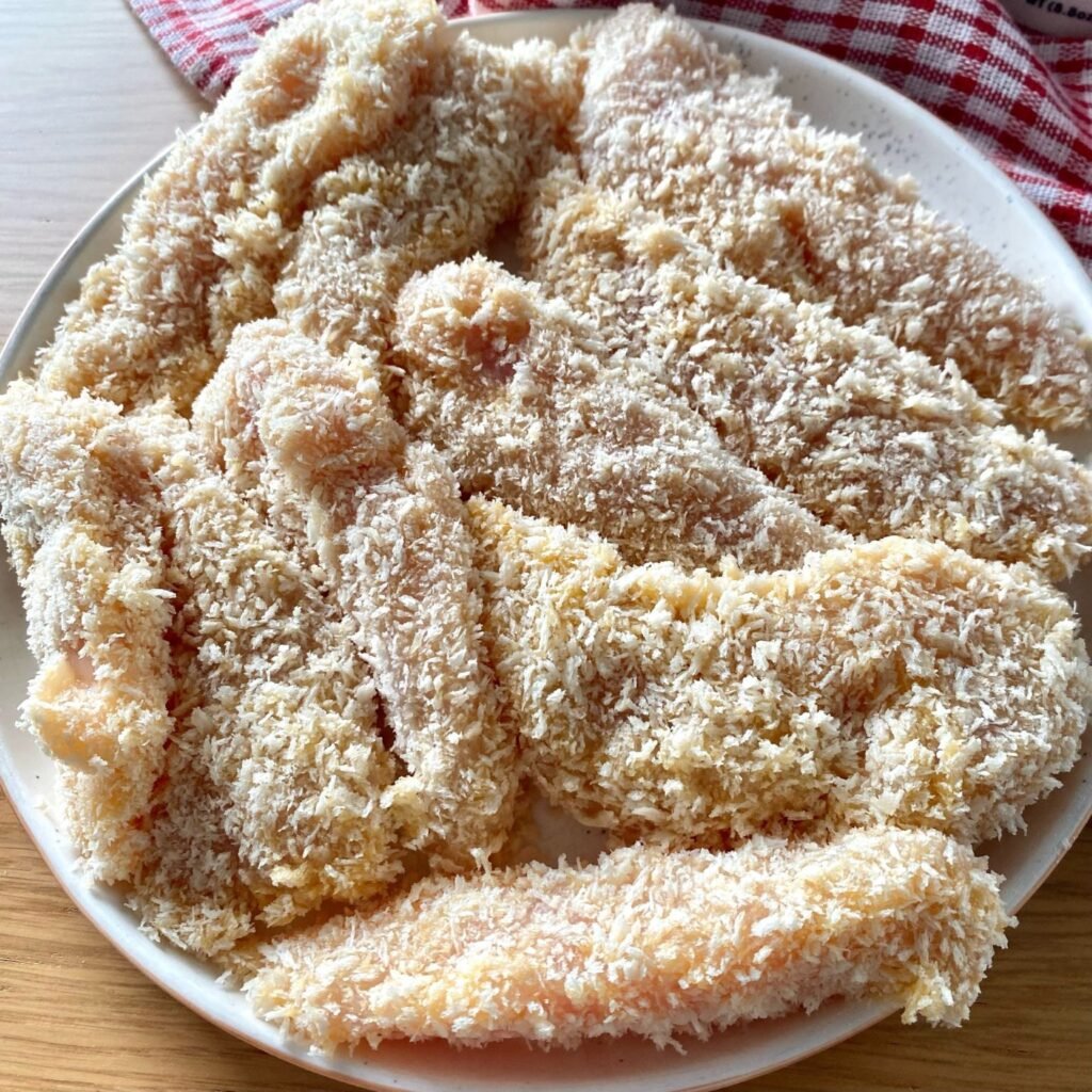 Chicken Tenders coated in Panko Breadcrumbs