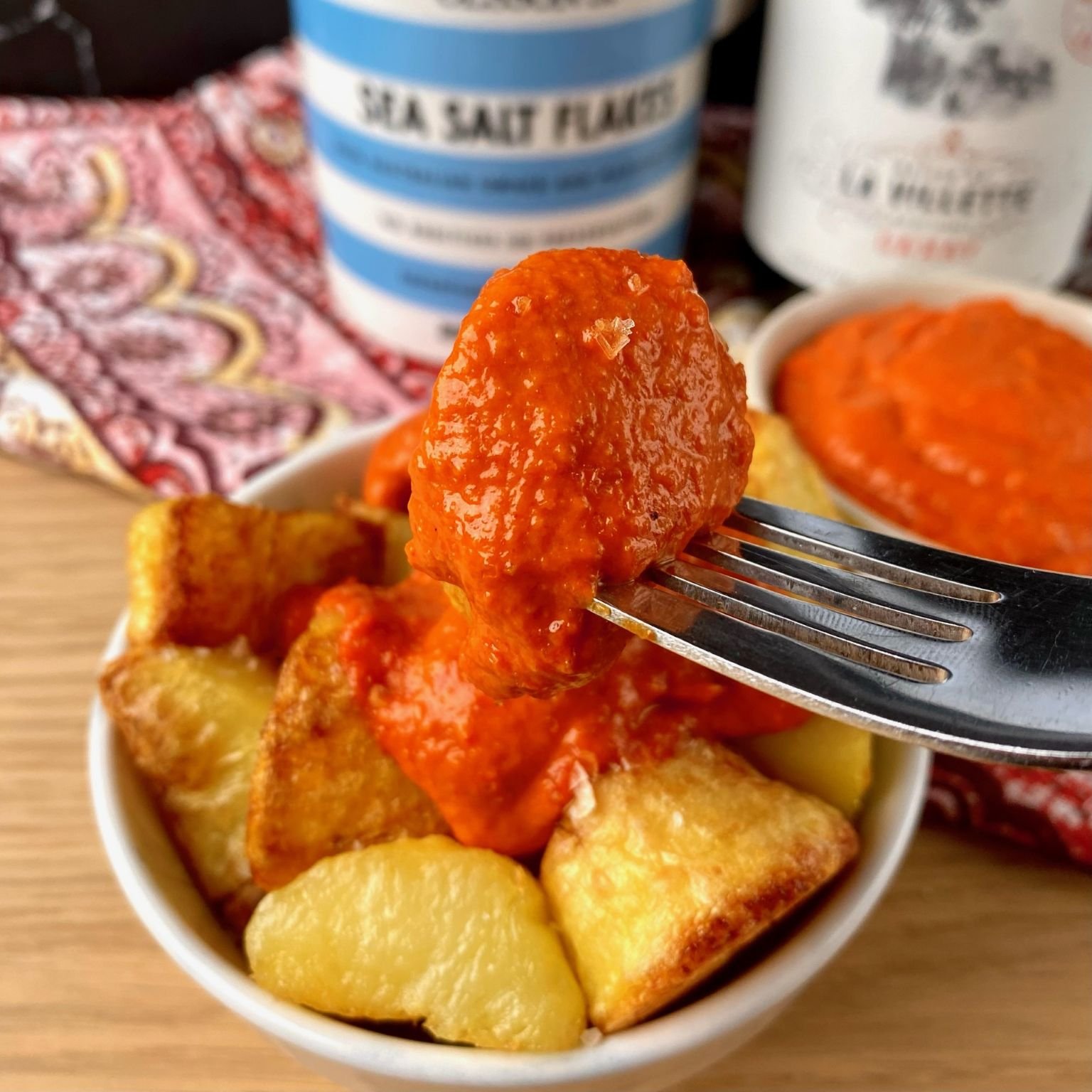 Roast Potatoes with Mojo Picon Sauce