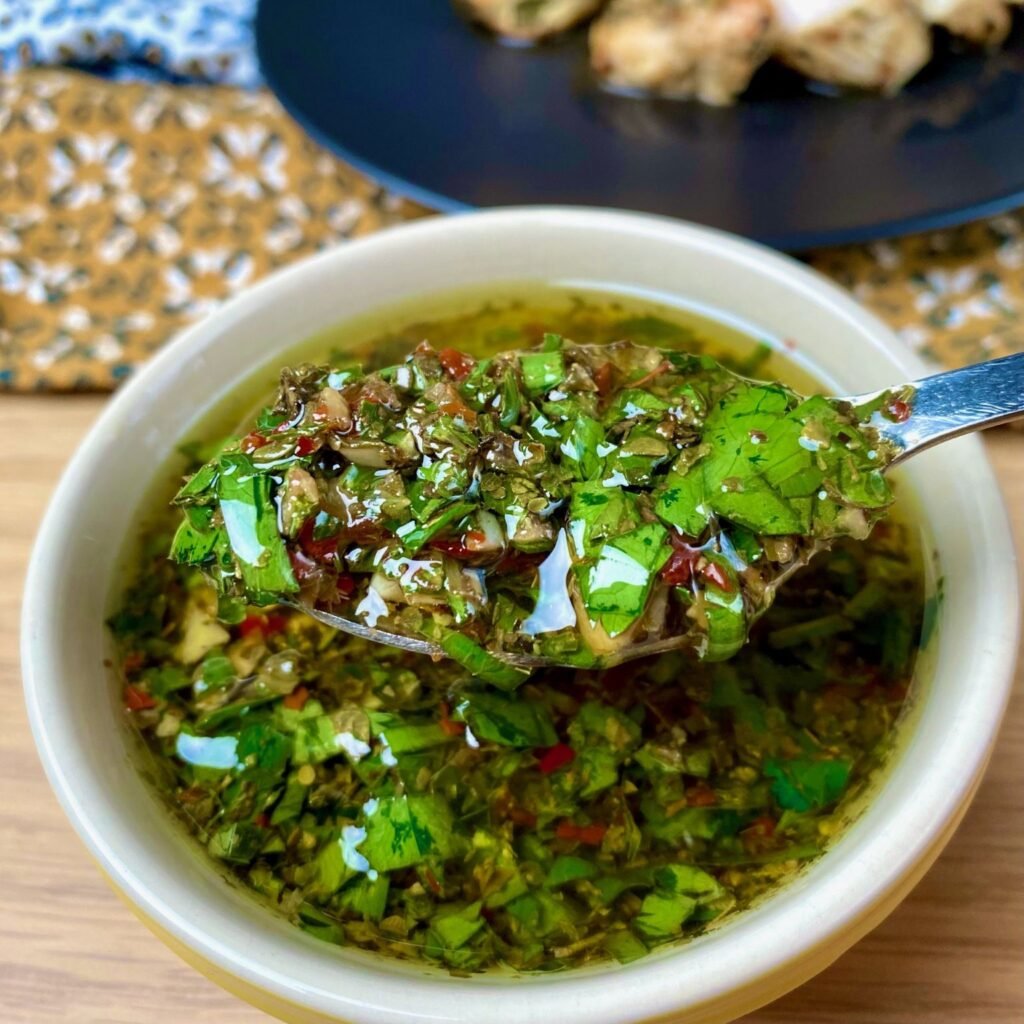 Chimichurri Sauce with Grilled Chicken