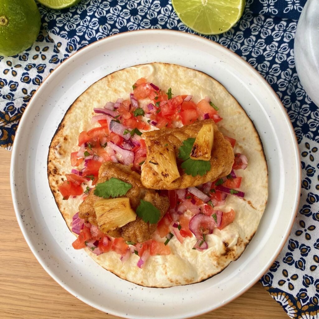 Grilled Fish Tacos with Pineapple