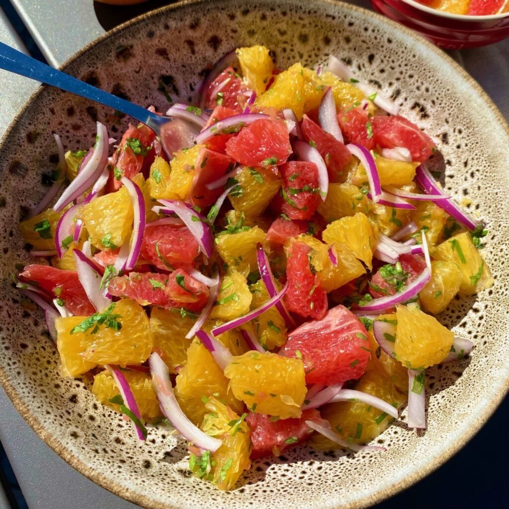 Orange and Grapefruit Salsa with Olive Oil and Balsamic