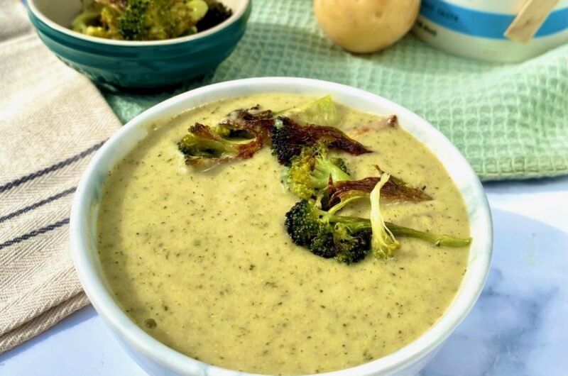 Roast Broccoli and Potato Soup