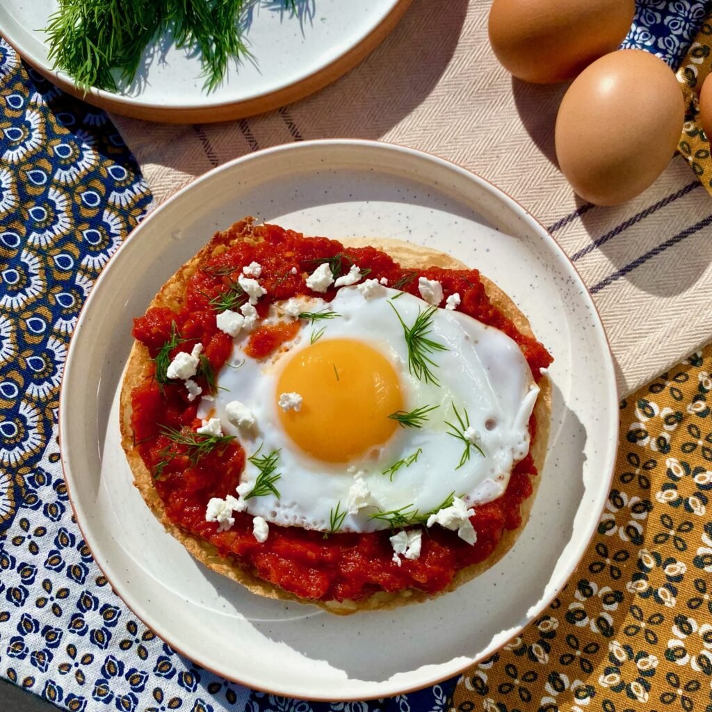 Shakshuka Toast Individual Portion