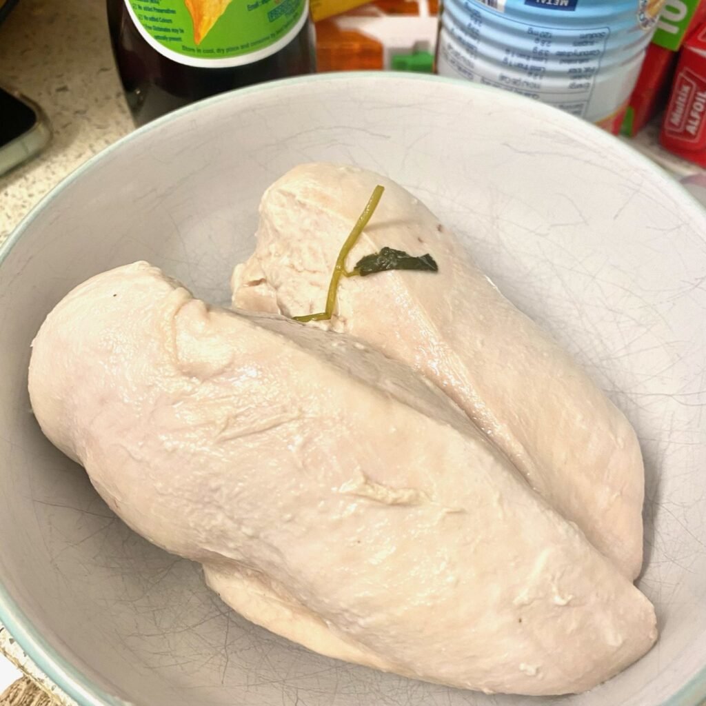 Poached Chicken cooked
