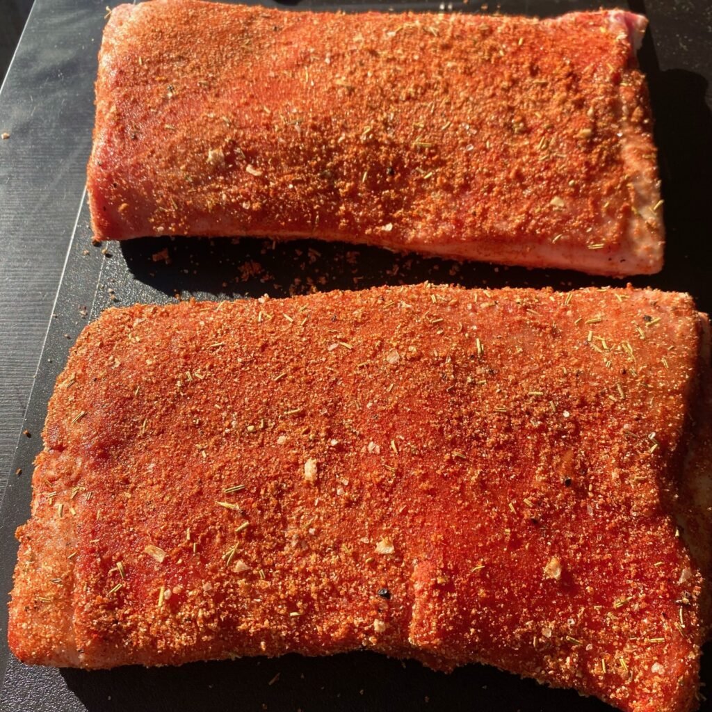 Dry Rub on Lamb Ribs
