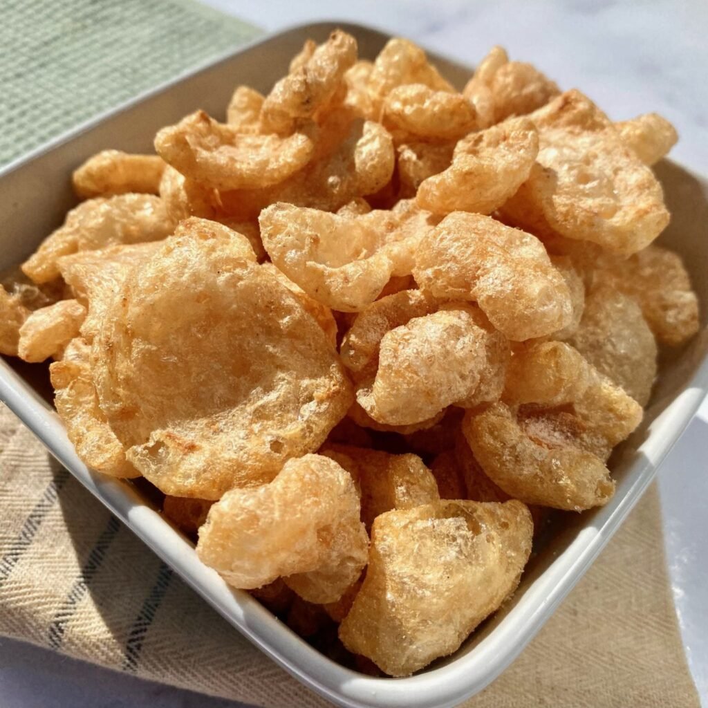 Pork Rinds in bowl