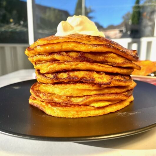 Roast Pumpkin Pancakes