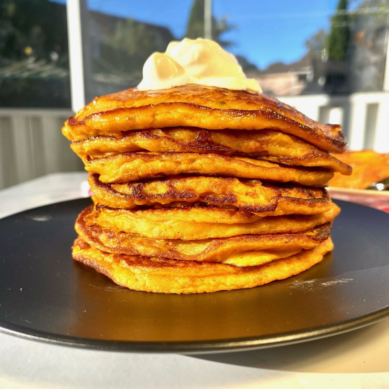 Roast Pumpkin Pancakes