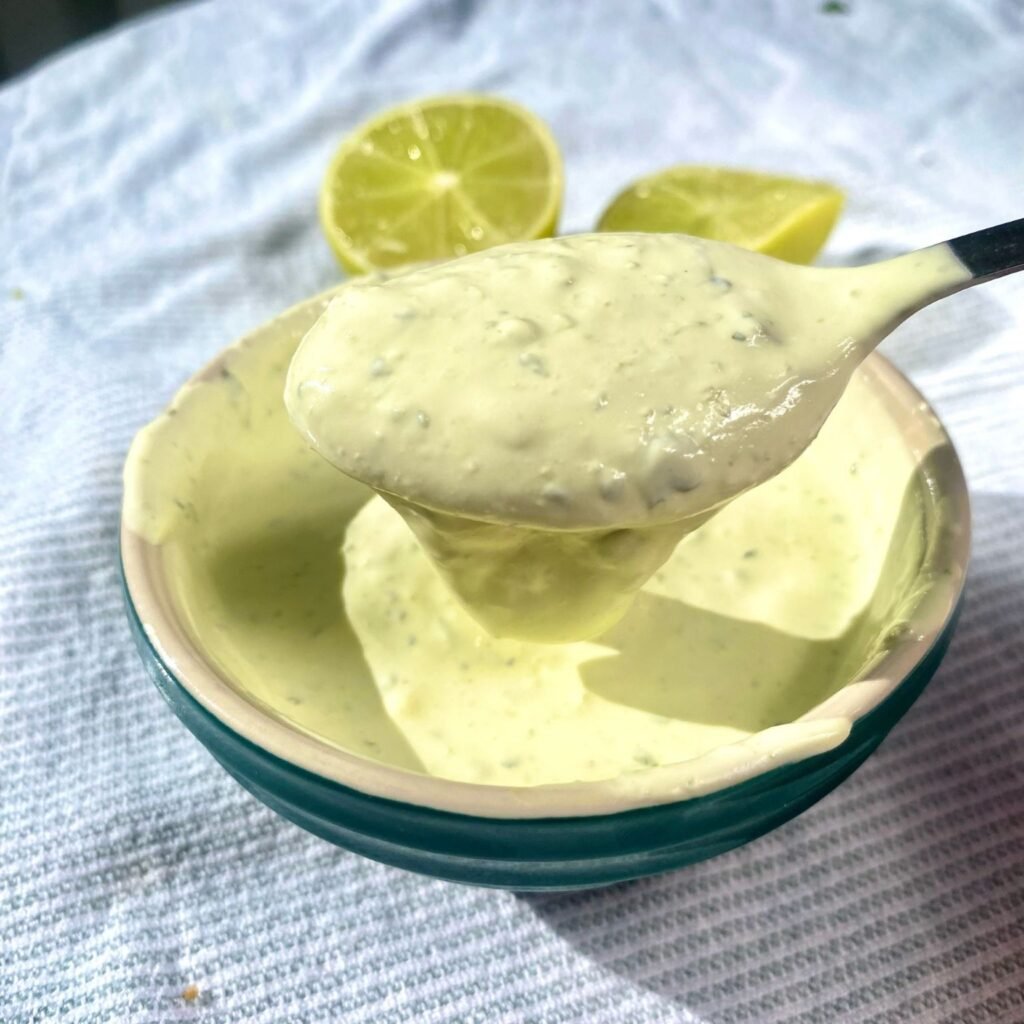 Cilantro and Sour Cream Sauce