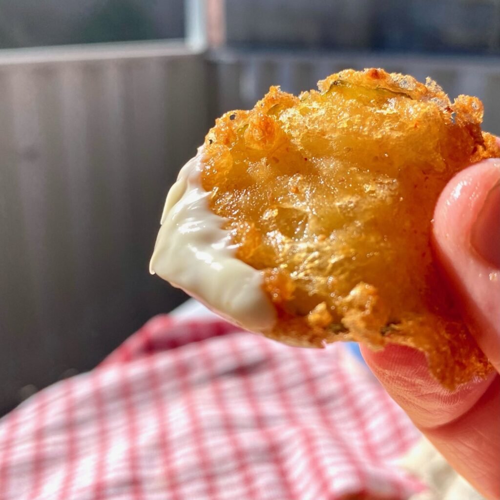 Light and crispy Tempura Batter for Pickles