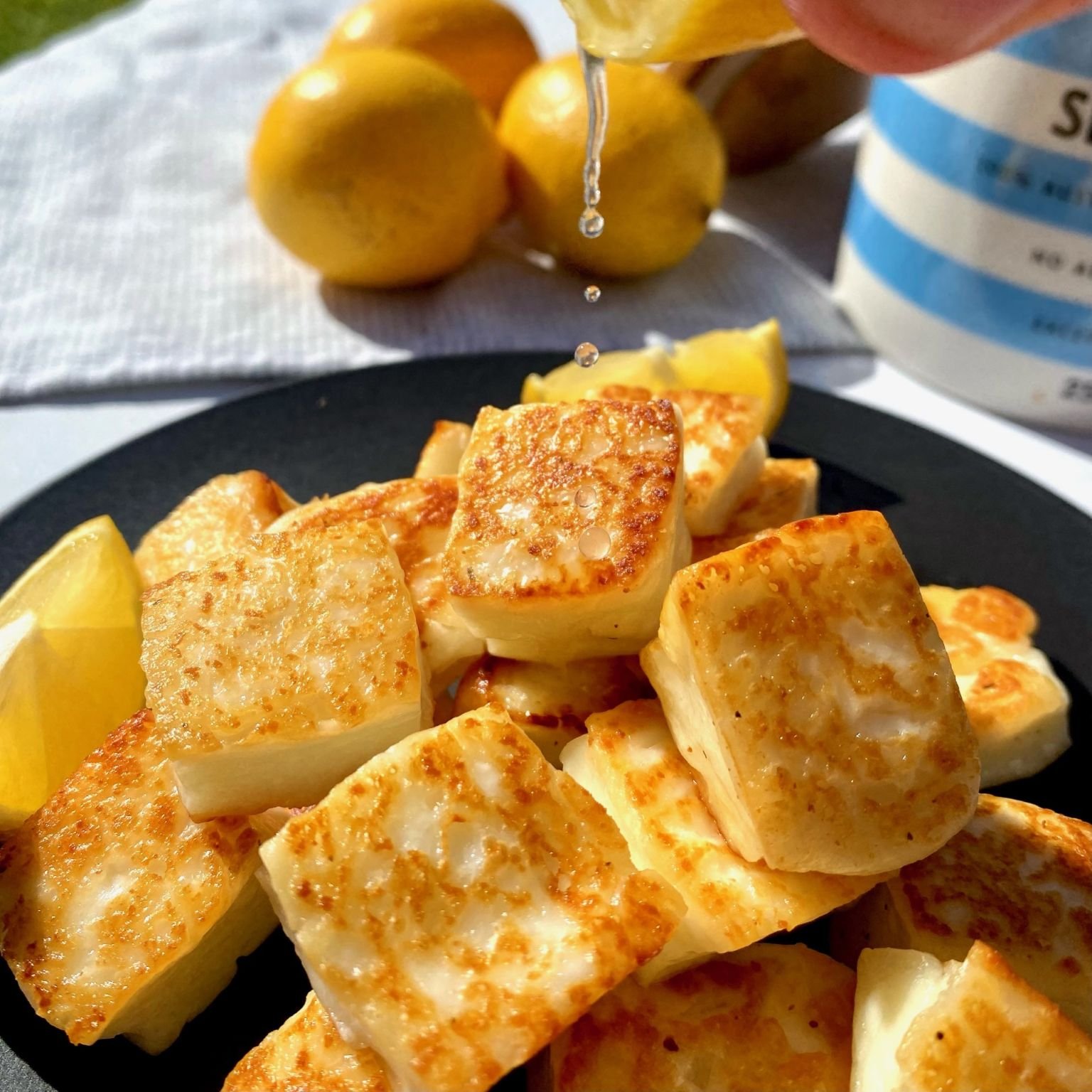 Fried Halloumi Cubes