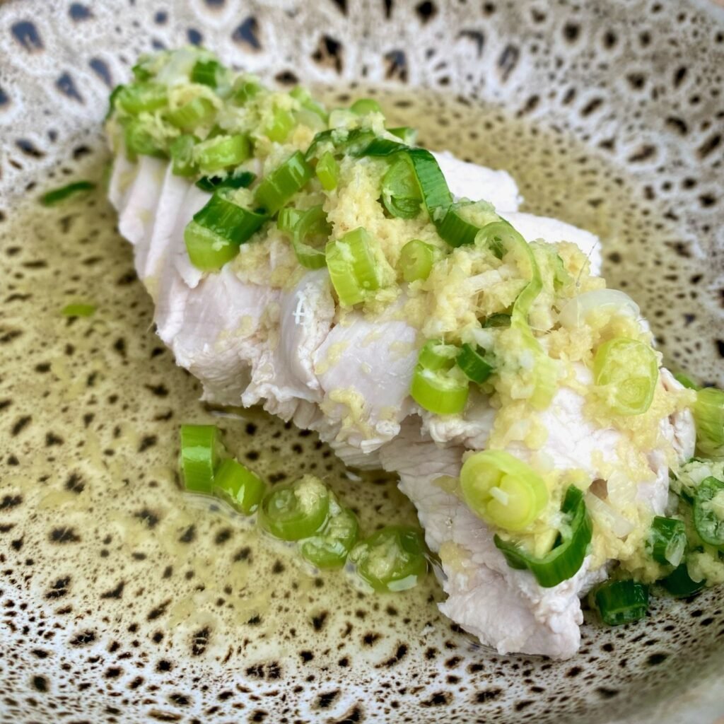 Ginger and Scallion Poached Chicken Recipe