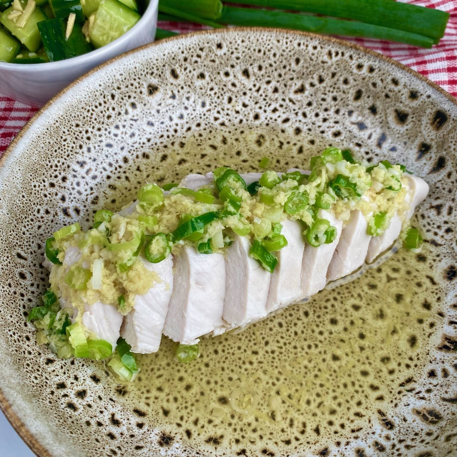 Ginger and Scallion Poached Chicken