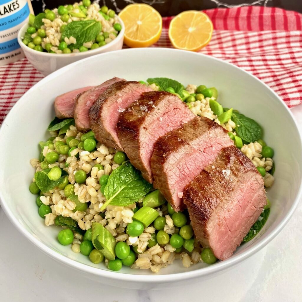 Lamb and Pea Barley Salad