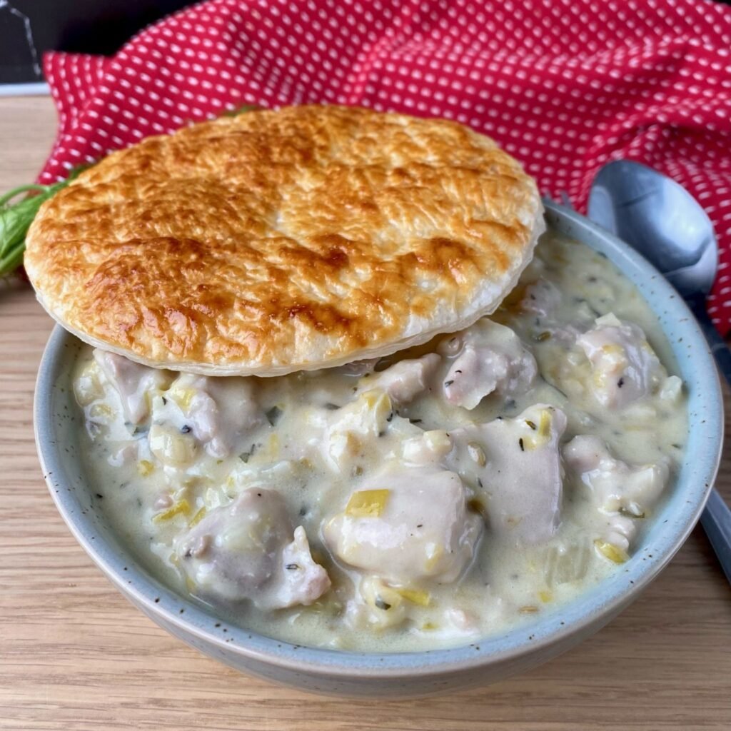 Chicken Pot Pie with Puff Pastry