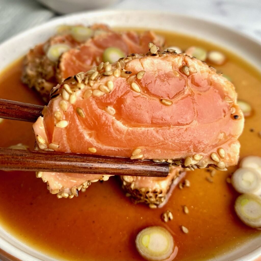 Sashimi-Grade Salmon Tataki